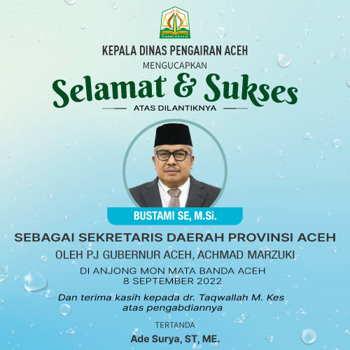 Iklan Ucapan Selamat dari Dinas Pengairan Aceh