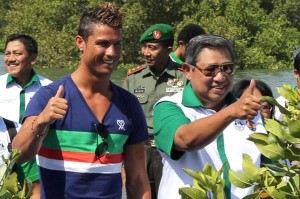 Ronaldo bersama SBY.