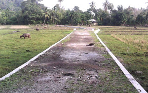 Proyek Jalan Kuburan Dilaporkan ke Kejari Sinabang
