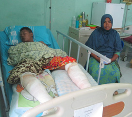 Korban Ruko Tebakar Dirujuk ke Banda Aceh