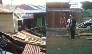 1 Masjid & 2 warung di Aceh Besar rusak parah diterjang puting beliung
