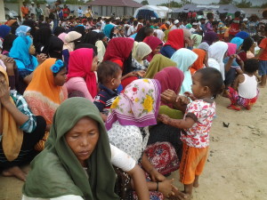 Hari ini 315 Pengungsi Rohingya Dipindahkan ke Shelter