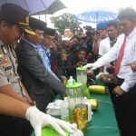 Ganja 2,5 Ton dan Sabu Dimunaskan