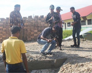 Dewan Minta Bukti, Kontraktor Bongkar Pondasi Puskesmas