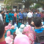 Demo Ijazah Olah Ruslan, Ratusan Mahasiswa Duduki DPRK Bireuen