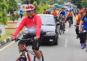 Sepeda Santai Meriahkan Gerak Bhayangkari