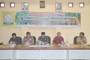 Asisten III Setdakab Aceh Timur Buka Rapat Ketahanan Pangan