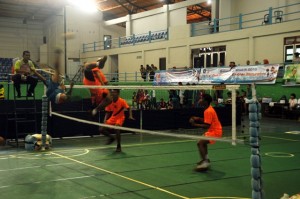 Hari Pertama Bertanding, Takraw Aceh Melaju Ke Semifinal Porwil