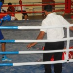 Petinju Bireuen, Muhammad Sadikin kelas 49 Youtboy menang TKO ronde pertama dengan M Dwi Swardi petinju Aceh Timur dan berhasil merebut emas untuk Bireuen.