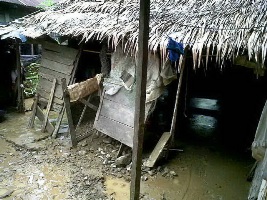 Banjir di Manggamat, Rumah Warga dan Proyek Dana Desa Rusak