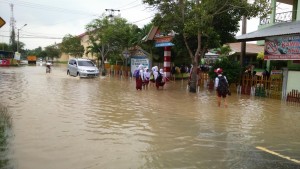 Banjir Hancurkan Tanggul Sungai di 9 Desa di Aceh Utara