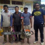 Tebang Kayu Hutan, Sahimin dan Selamat Ditangkap Polisi  