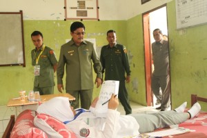 Siswa UN di Tempat Tidur