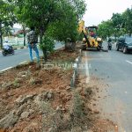 Proyek Bongkar Pasang Median Jalan
