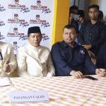 Pasangan Aminullah - Zainal Memberikan Keterangan di Kantor KIP