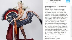 Miss Grand Malaysia Kenakan Kostum Kuda Lumping, Ini Reaksi Nitizen,,.