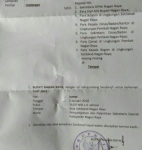 Siang Ini, Sekda Nagan Raya Diganti