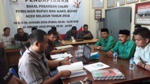 Dua Pasangan Independen Mendaftar ke KIP Aceh Selatan