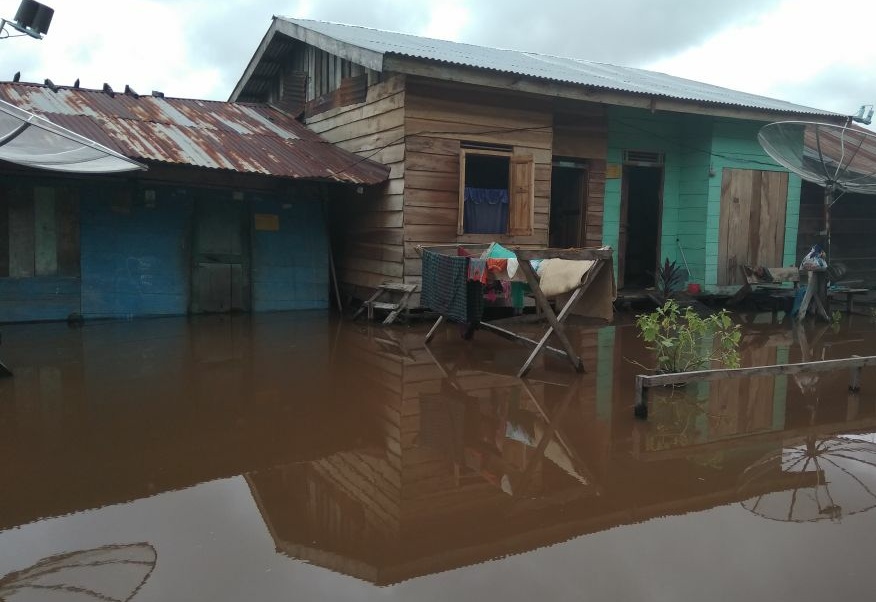 Hujan Awet, Pemukiman Warga di Aceh Singkil Digenangi Air