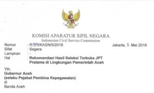 KASN Setujui Pengangkatan Nizarli