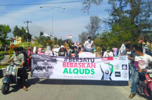 Peringati Al Quds, Pemuda Singkil Adakan Konvoi