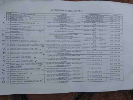 Aceh Singkil Ikuti PKA VII 5 Agustus Mendatang, Ini Daftar Kegiatannya