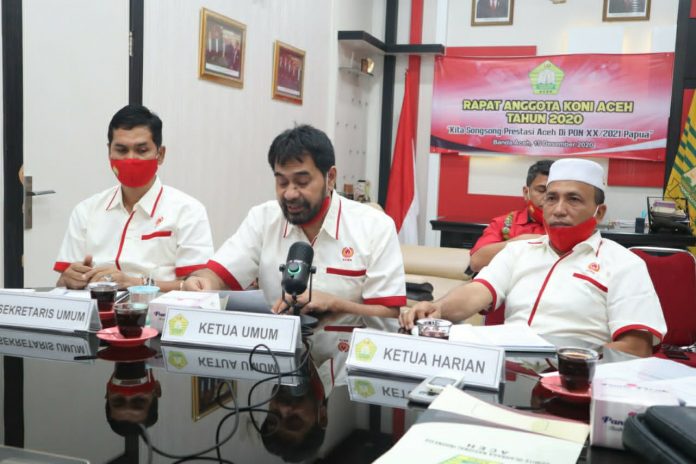 Rapat Anggota Koni Aceh 2020.