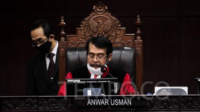 Ketua Hakim MK Anwar Usman Ketua Hakim MK Anwar Usman