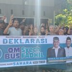 Relawan Sahara Aceh Timur dukung Om Bus -Syech Fadhil