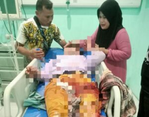 Korban sedang dalam perawat medis (Foto: Supardi)