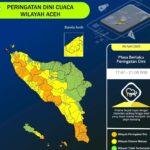 Peta prakiraan cuac di Aceh. Foto: BMKG