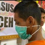 Tersangka pemerkosa anak tiri. Foto: AJNN/Sarina