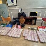 Salah seorang tersangka saat ditangkap. Foto: Kanwil DJBC Aceh