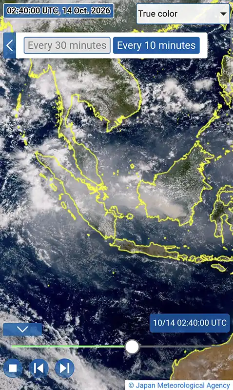Citra satelit JMA Citra satelit JMA